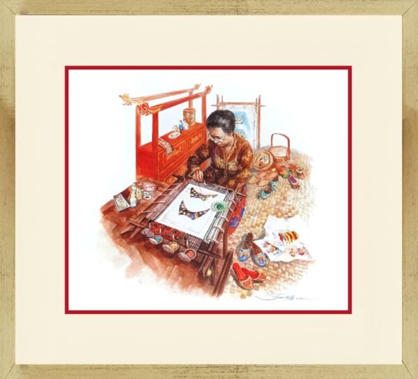 DA SH 1616 Nonya Beaded Slipper Maker